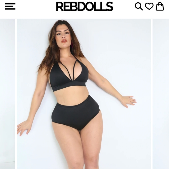 Rebdolls High-waisted Swim Bottoms - Picture 2 of 7